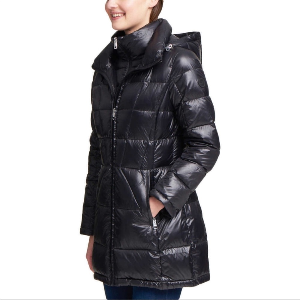 Andrew Marc Packable Down Puffer Jacket Black S
